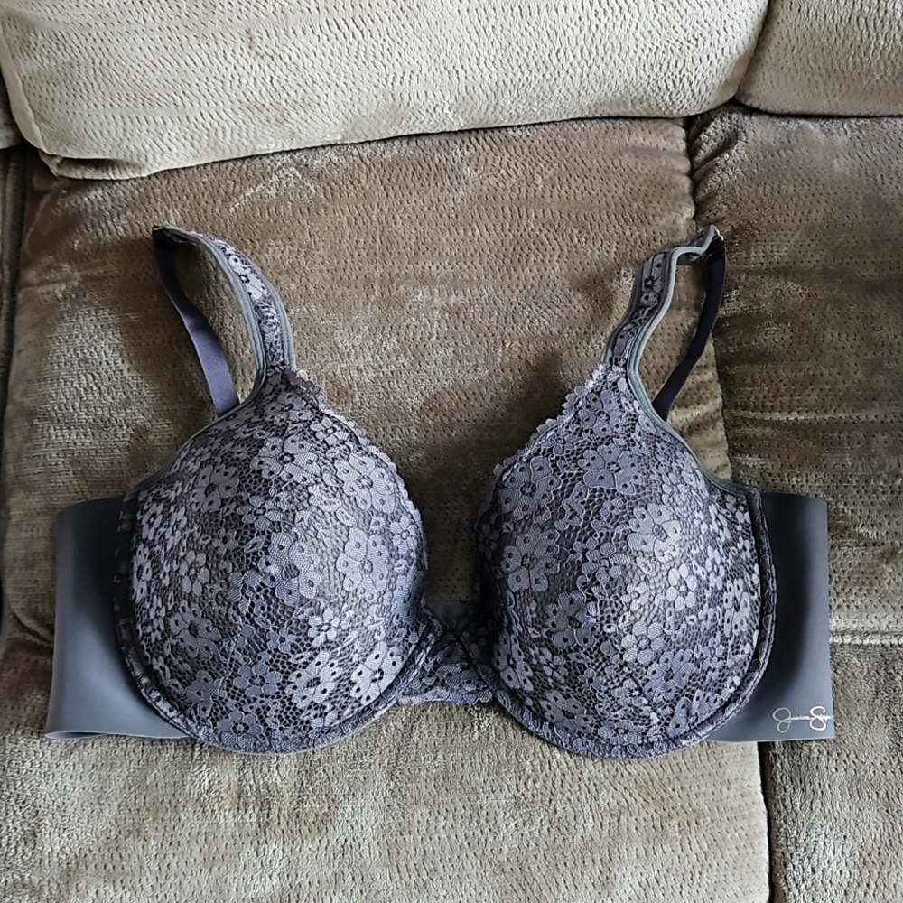 42D Jessica Simpson padded gray bra-NEW!